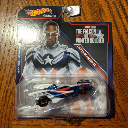 Falcon as Captain America - Marvel Character Cars - Hot Wheels (2021)