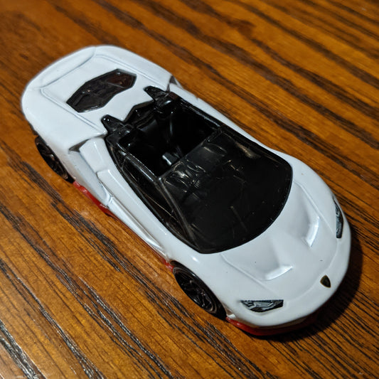 '16 Lamborghini Centenario Roadster (White) - HW Roadsters - Hot Wheels Basic Loose (2020)
