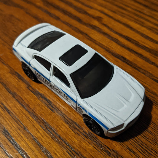 '11 Dodge Charger R/T (White) - Batman - Hot Wheels Basic Loose (2021)