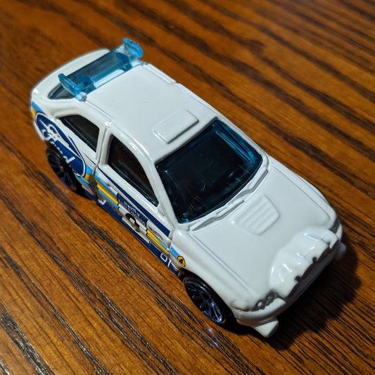 Ford Escort (Gloss White) - Backroad Rally - Hot Wheels Basic Loose (2019)