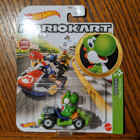 Yoshi Pipe Frame - Mario Kart Character Cars - Hot Wheels (2021)
