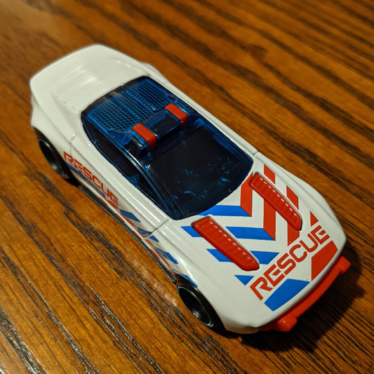 Alpha Pursuit (White) - HW Rescue - Hot Wheels Basic Loose (2021)