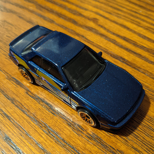 Nissan Silvia (S13) (Metalflake Dark Blue) - HW Speed Graphics - Hot Wheels Basic Loose (2020)