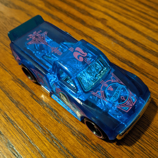 Draftnator (Clear Blue) - X-Raycers - Hot Wheels Basic Loose (2021)
