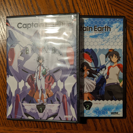 Captain Earth: Collection 1 + 2 (DVD, 2015, 4-Disc Set)