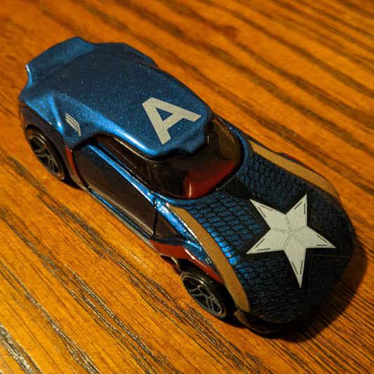 Captain America - Marvel Avengers Character Cars - Hot Wheels Loose (2019)