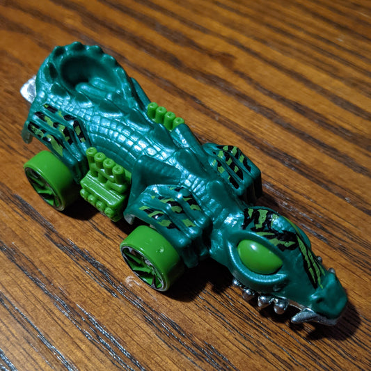 Fangster (Dark Green) - HW City vs. Toxic Creatures - Hot Wheels Basic Loose (2021)