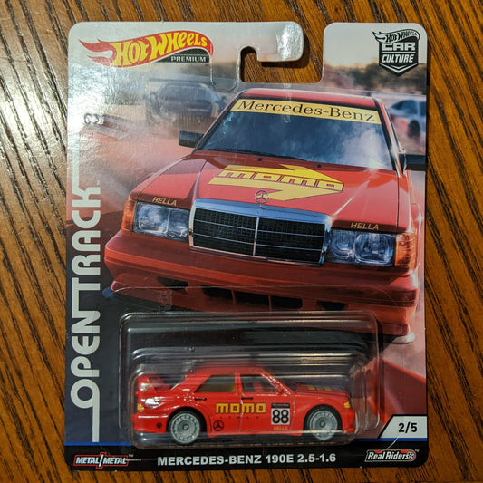Mercedes-Benz 190E 2.5-16 (Red) - Car Culture: Open Track - Hot Wheels Premium (2019)