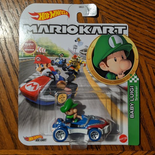 Baby Luigi Sneeker - Mario Kart Character Cars - Hot Wheels (2022)
