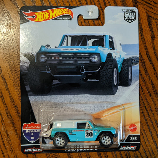 Ford Bronco R (Aqua) - Car Culture: American Scene - Hot Wheels Premium (2022)