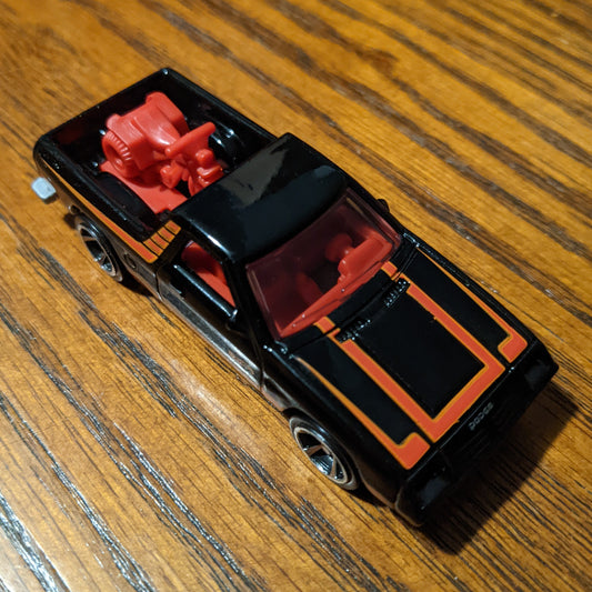 Dodge Rampage (Glossy Black) - HW Hot Trucks - Hot Wheels Basic Loose (2021)