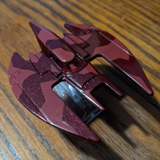 Batplane (Metalflake Dark Red Camouflage) - Batman - Hot Wheels Basic Loose (2022)