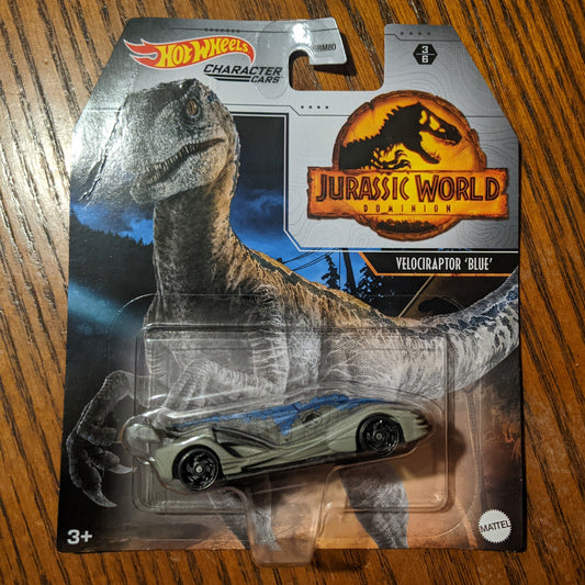 Velociraptor Blue - Jurassic World - Hot Wheels Character Cars (2022)