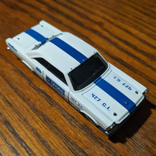 65 Ford Galaxie (White) - Team Transport - Hot Wheels Premium Loose (2022)
