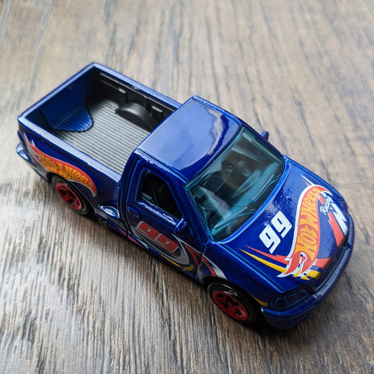 99 F-150 SVT Lightning (Race Team Blue) - HW Race Team - Hot Wheels Basic Loose (2022)