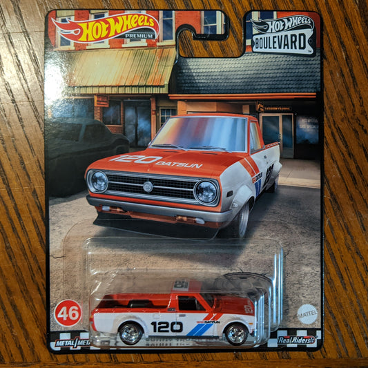75 BRE Datsun Sunny Truck (B120) (Red) - Boulevard - Hot Wheels Premium (2022)