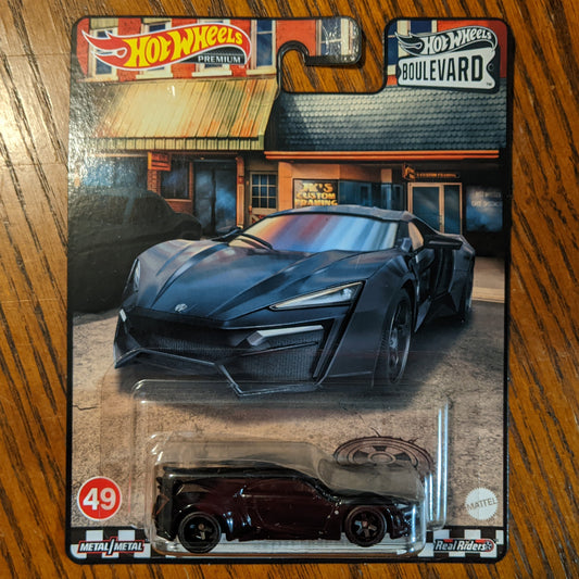 Lykan HyperSport (Glossy Black) - Boulevard - Hot Wheels Premium (2022)