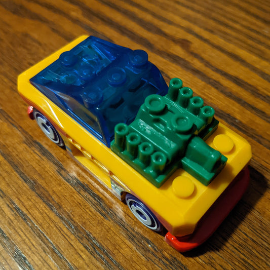 Custom Small Block (Yellow) - Experimotors - Hot Wheels Basic Loose (2022)