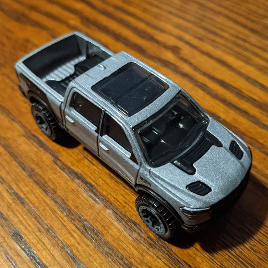 2020 Ram 1500 Rebel (Metalflake Silver) - HW Hot Trucks - Hot Wheels Basic Loose (2021)