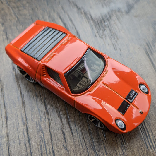71 Lamborghini Miura P400 SV (Arancio Miura) - HW Exotics - Hot Wheels Basic Loose (2022)