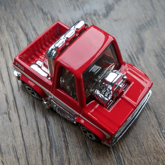 Toon'd '83 Chevy Silverado (Red) - Tooned - Hot Wheels Basic Loose (2022)