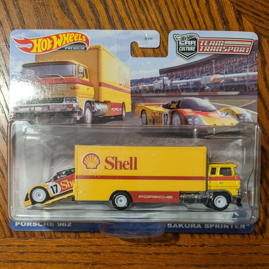 Porsche 962 Sakura Sprinter - Team Transport #45 - Hot Wheels Premium (2022)