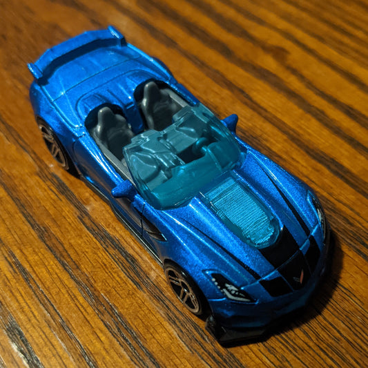 '19 Corvette ZR1 Convertible (Blue) - HW Horsepower - Hot Wheels Basic Loose (2022)
