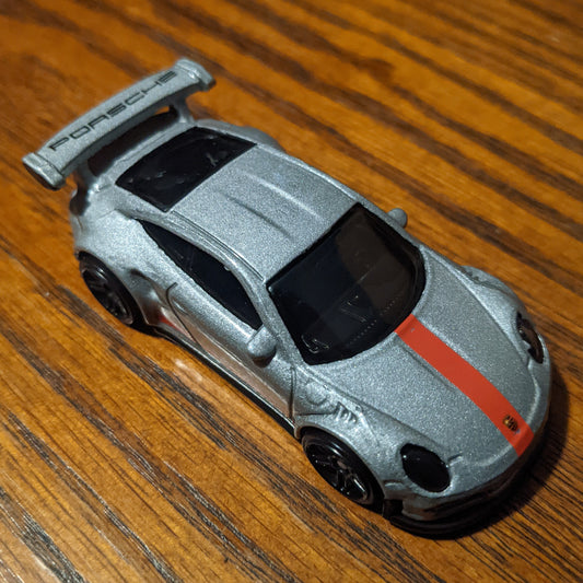 Porsche 911 GT3 RS (Metalflake Silver) - European - Hot Wheels Basic Loose (2022)