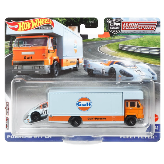 '18 Porsche 917 LH Fleet Flyer - Team Transport - Hot Wheels Premium (2022)