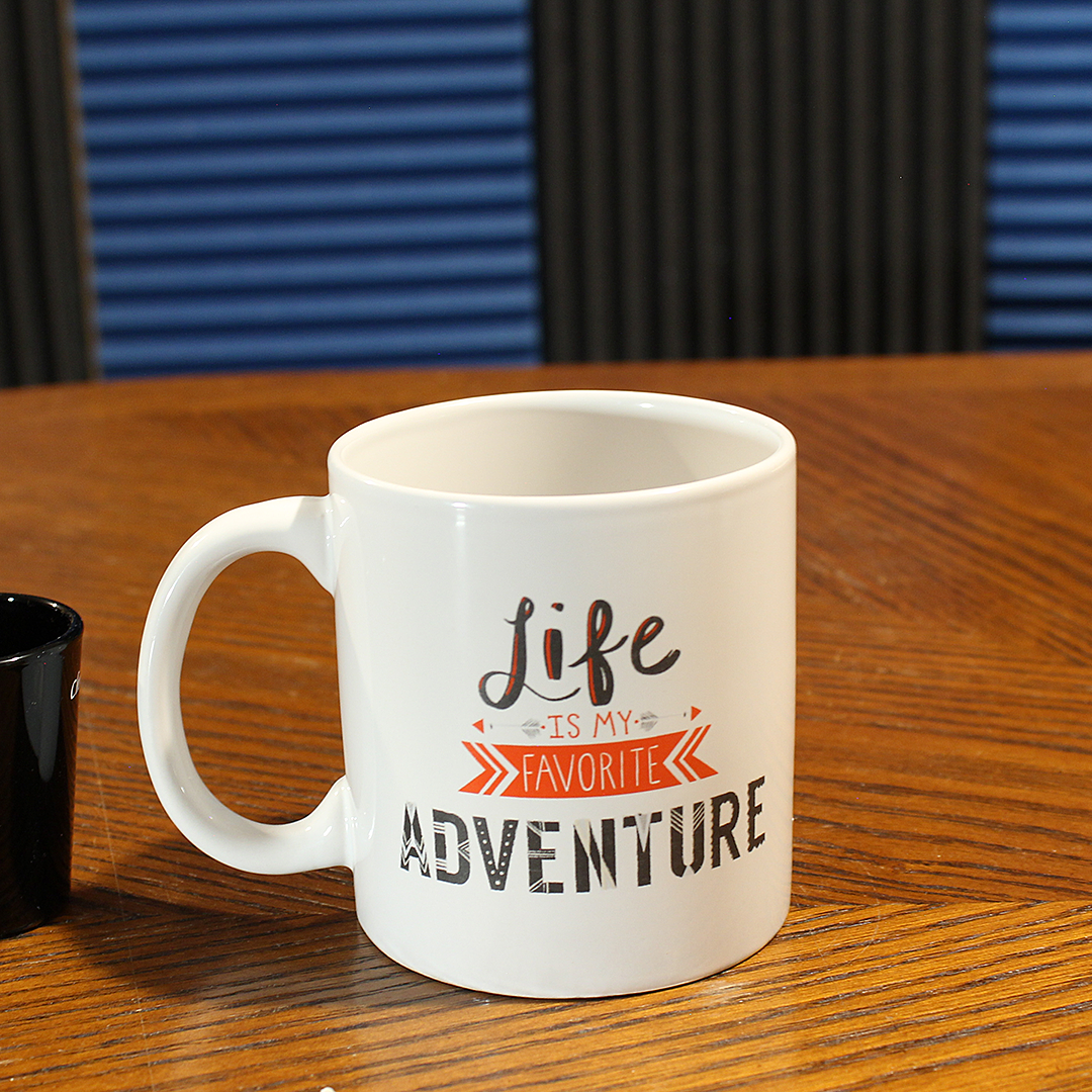 Life Is My Favorite Adventure Ceramic Mug (14 oz)