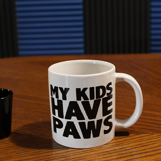 My Kids Have Paws Stoneware Mug (14 oz)