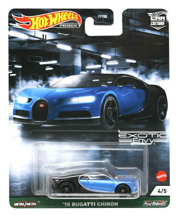 '16 Bugatti Chiron - Exotic Envy - Hot Wheels Premium Car Culture (2021)