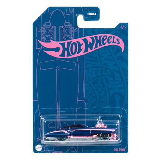 Evil Twin (Satin Blue) - 54th Anniversary: Blue and Pink - Hot Wheels Basic (2022)