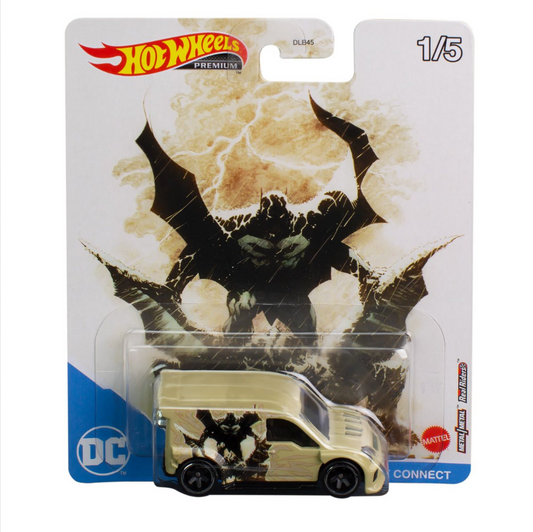 Custom Ford Transit Connect (Tan) - Batman - Hot Wheels Premium (2022)