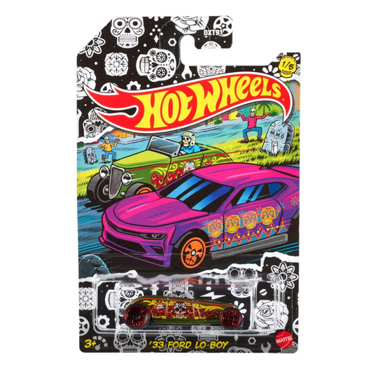 '33 Ford Lo Boy (Green) - Halloween Day of The Dead Dia de los Muertos - Hot Wheels Basic (2021)