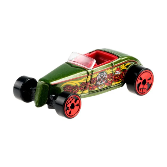 '33 Ford Lo Boy (Green) - Halloween Day of The Dead Dia de los Muertos - Hot Wheels Basic (2021)