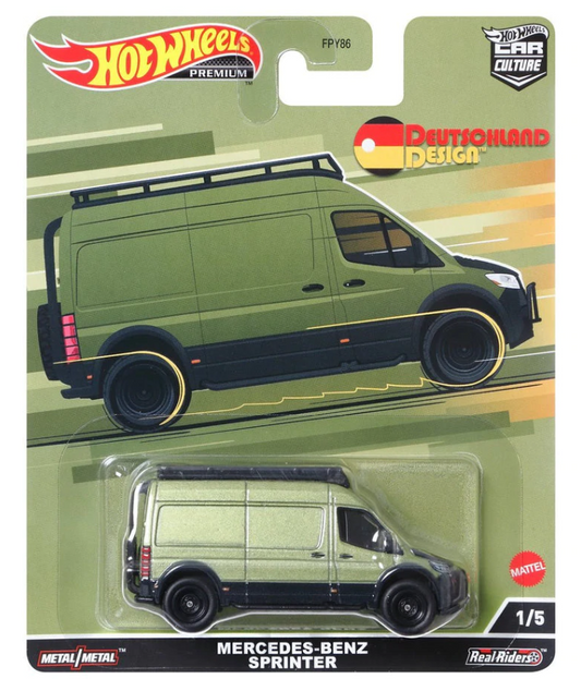 Mercedes-Benz Sprinter (Olive) - Deutschland Design - Hot Wheels Premium (2022)