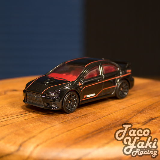 2008 Lancer Evolution (Black) - Japanese Classics - Hot Wheels Basic Loose (2022)