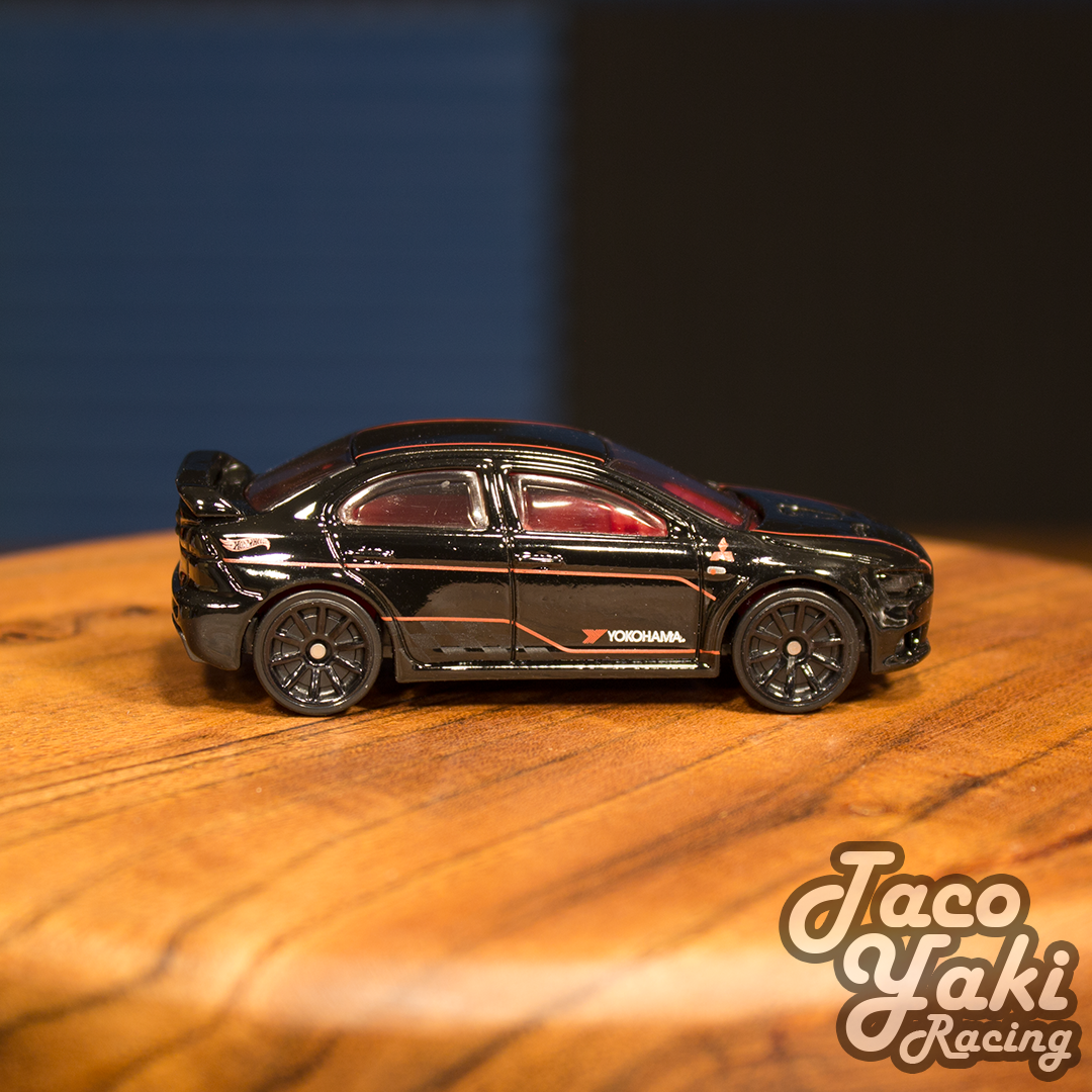 2008 Lancer Evolution (Black) - Japanese Classics - Hot Wheels Basic Loose (2022)