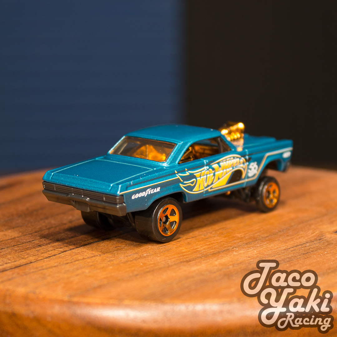 '65 Mercury Comet Cyclone (Metalflake Teal) - 56th Anniversary: Green and Gold - Hot Wheels Basic Loose (2024)