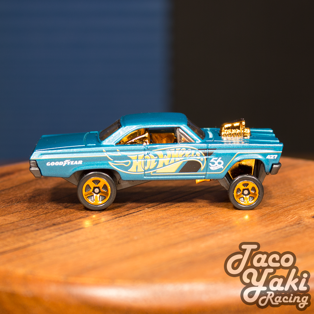 '65 Mercury Comet Cyclone (Metalflake Teal) - 56th Anniversary: Green and Gold - Hot Wheels Basic Loose (2024)