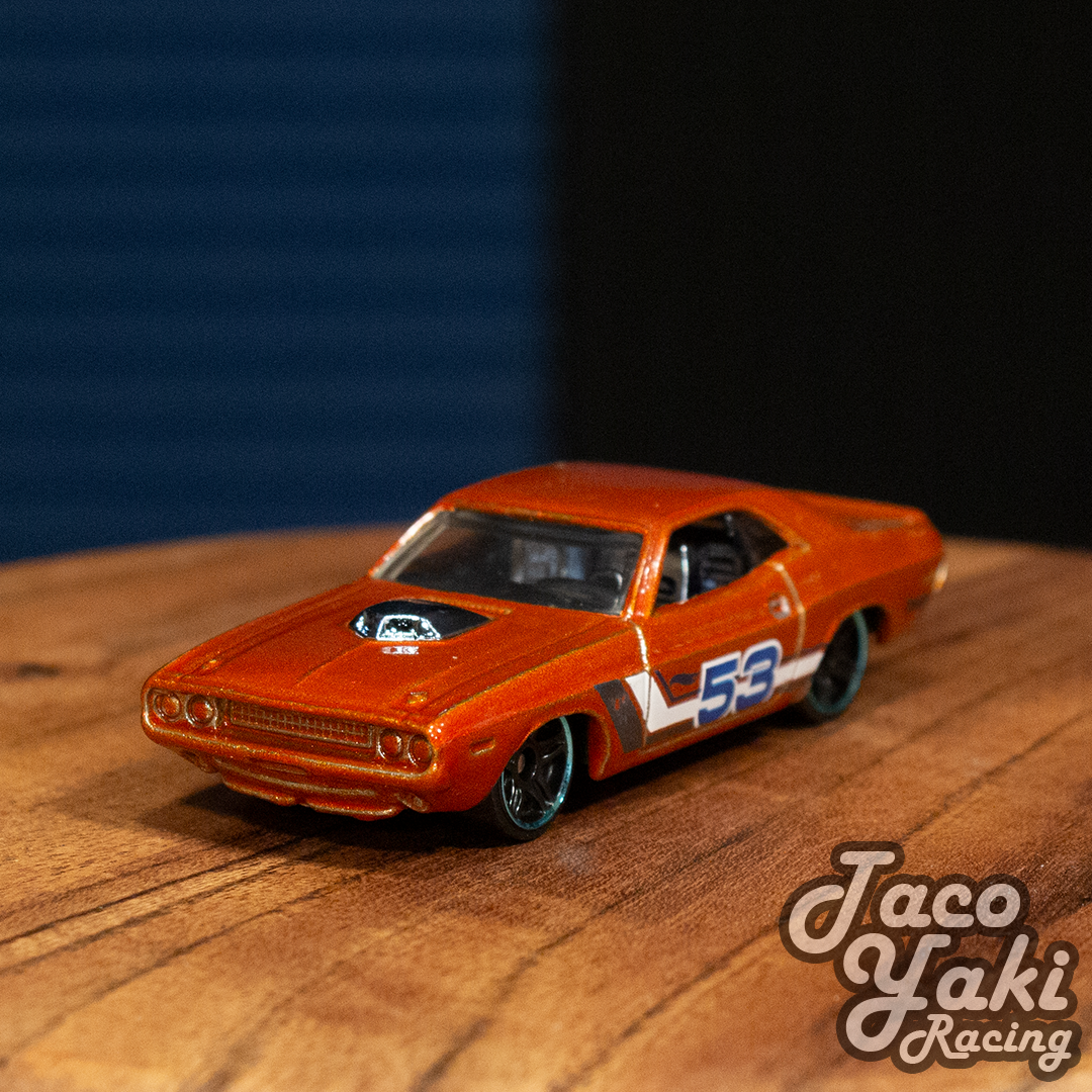 '70 Dodge Challenger Hemi - Orange and Blue 53rd Anniversary - Hot Wheels Loose (2021)