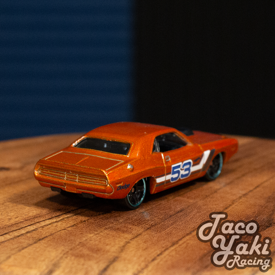 '70 Dodge Challenger Hemi - Orange and Blue 53rd Anniversary - Hot Wheels Loose (2021)