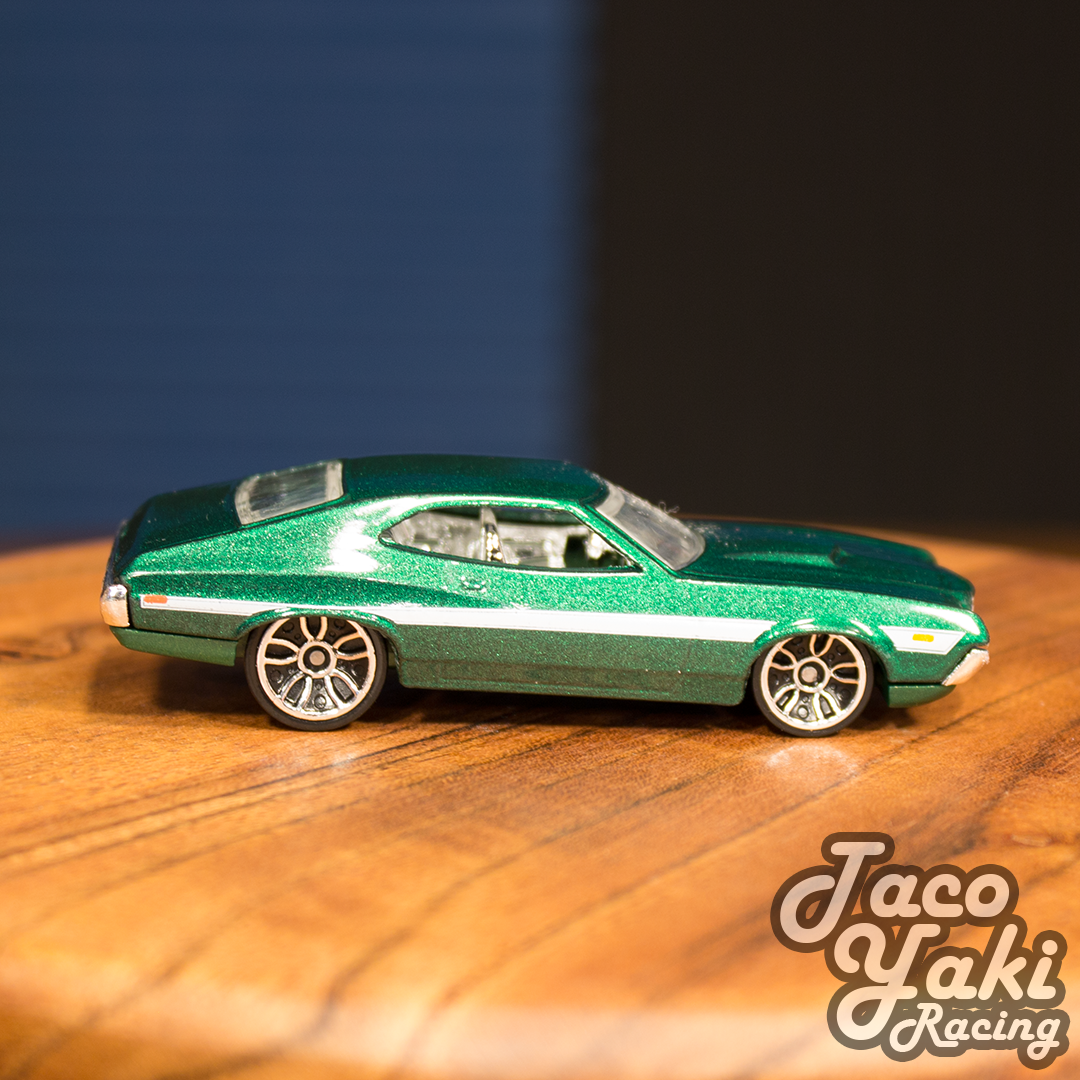 '72 Ford Gran Torino Sport (Metalflake Green) - Fast &amp; Furious - Hot Wheels Basic Loose (2021)