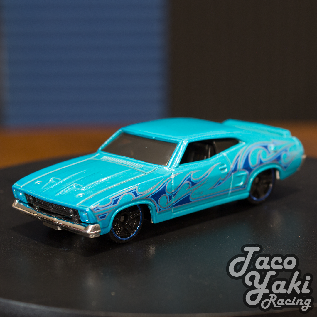 [PARTS] '73 Ford Falcon XB (Light Blue) - HW Flames - Hot Wheels Basic Loose (2021)