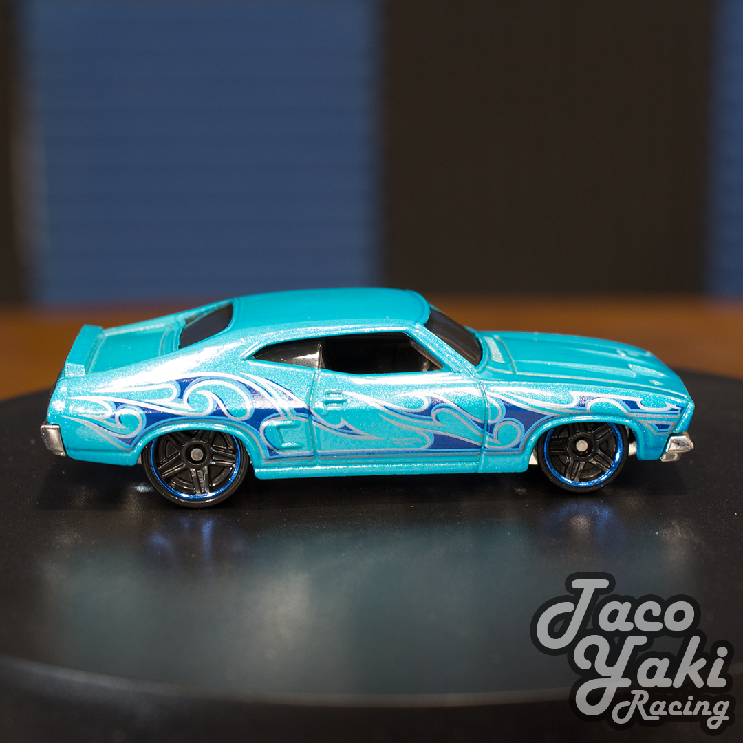 [PARTS] '73 Ford Falcon XB (Light Blue) - HW Flames - Hot Wheels Basic Loose (2021)