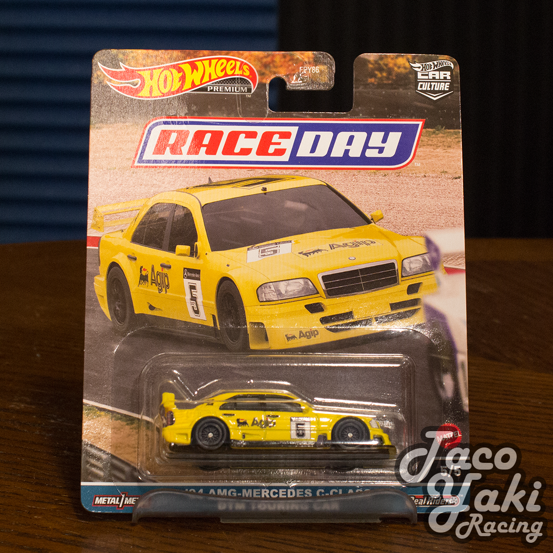 94 AMG-Mercedes C-Class DTM Touring Car (Yellow) - Race Day - Hot Wheels Premium (2023)