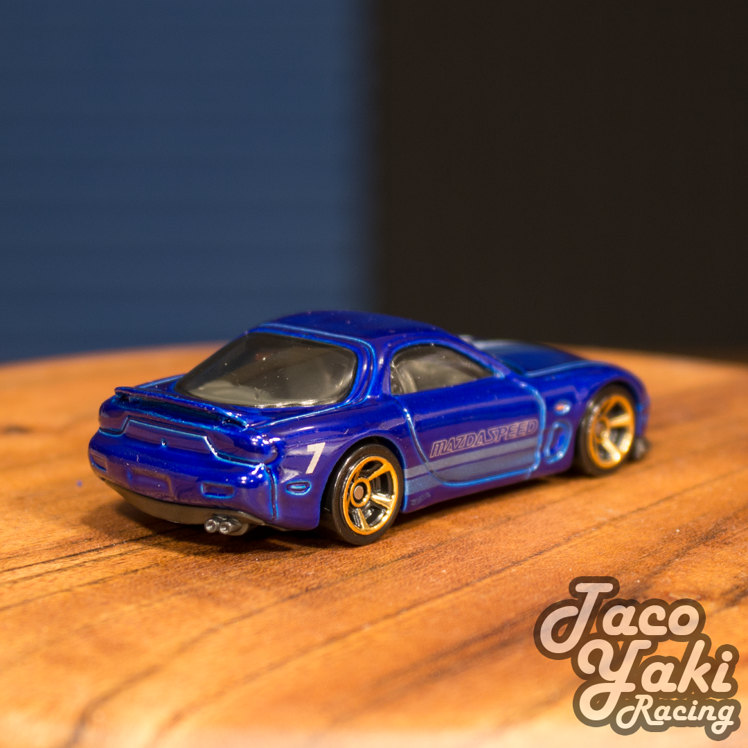 '95 Mazda RX-7 (Dark Blue) - HW Turbo - Hot Wheels Basic Loose (2020)