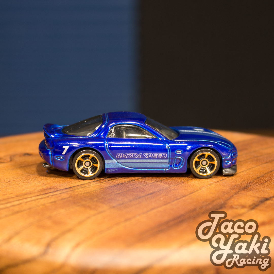 '95 Mazda RX-7 (Dark Blue) - HW Turbo - Hot Wheels Basic Loose (2020)