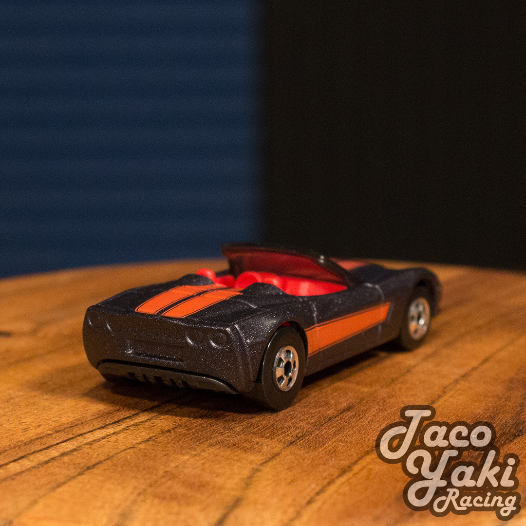 Corvette C6 Convertible (Metalflake Graphite Grey) - Throwback - Hot Wheels Basic Loose (2019)